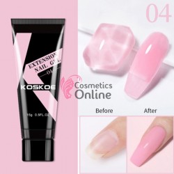 PolyGel UV/ LED pentru unghii false KOSKOE Extension Nail Gel 15 ML 04 - Pink Gemstone